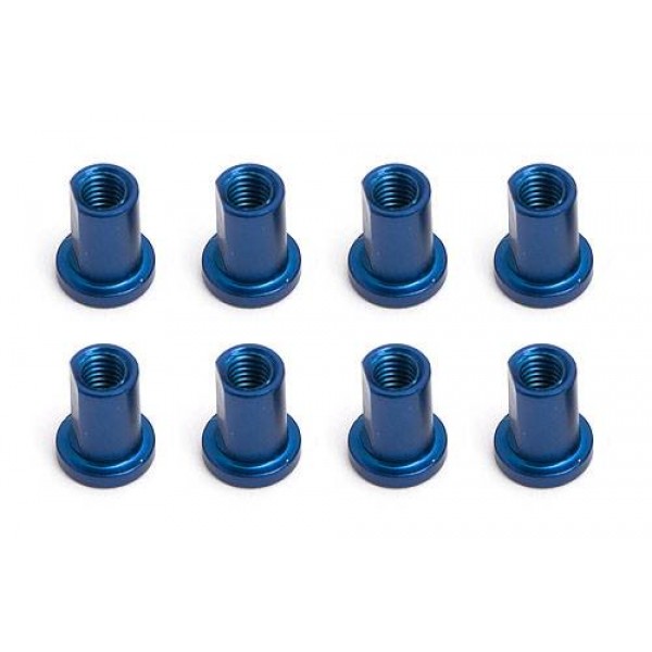 Team Associated Factory Team Arm Mount Nut TC5, Blue (8)