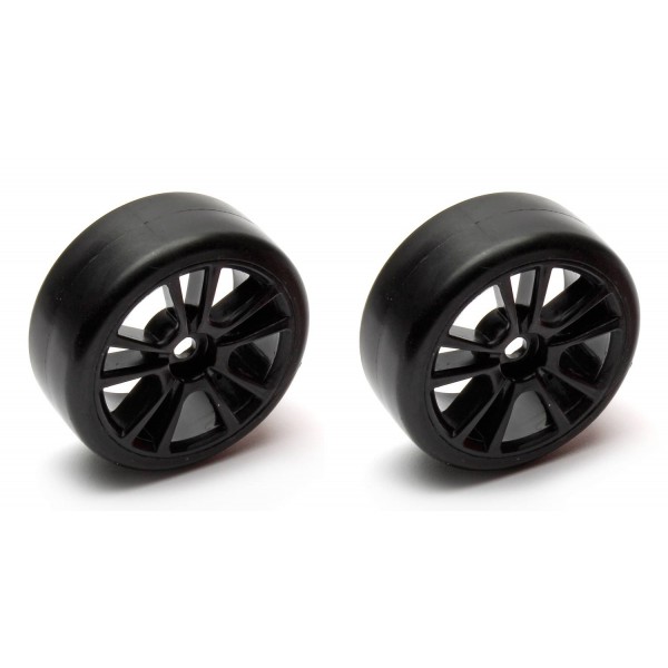 Team Associated Apex Super Drift Mounted Wheels/Tires, Black (2)