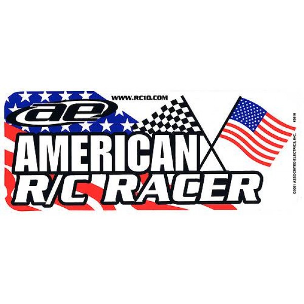 Team Associated American R/C Racer Bumper Sticker