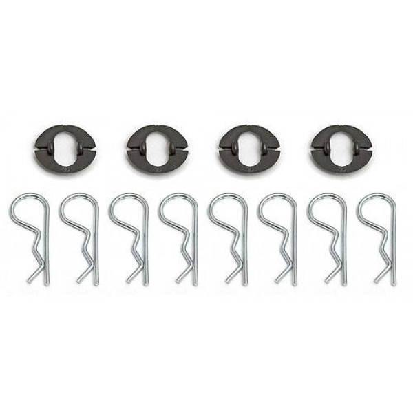 Team Associated Pivoting Body Mounts and Body Clips Set (4)