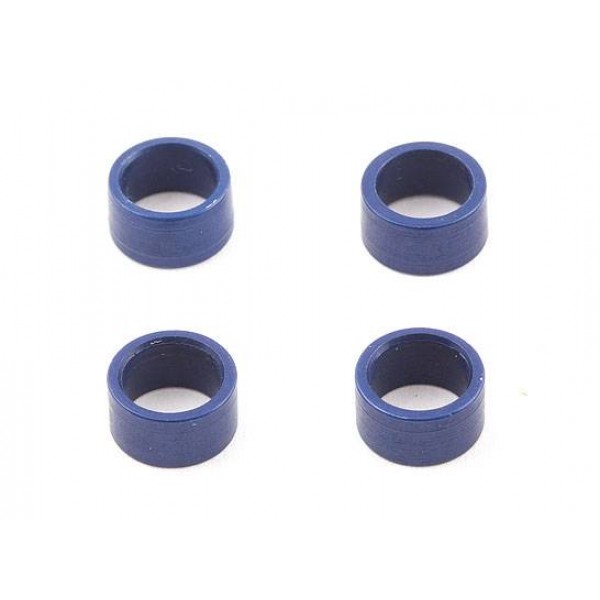 Team Associated Factory Team Axle Bearing Spacers, Blue (4)