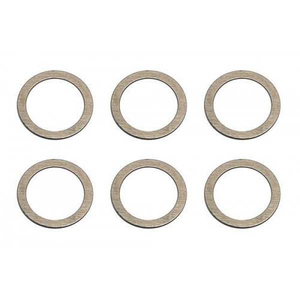 Team Associated Rear Axle Shims, .005in (6)