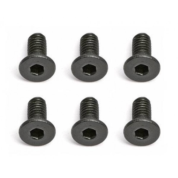 Team Associated Screws, M2.5x6in (FHCS) (10)