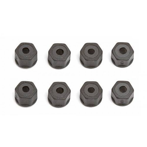 Team Associated Nylon Locknuts, 4-40/5-40, self-threading , Black (8)