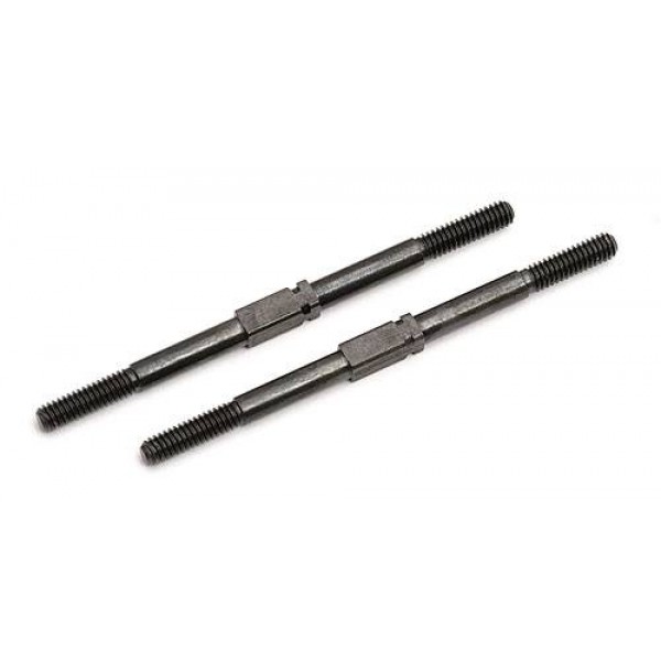 Team Associated Turnbuckles, M3x52mm/2.06in, Silver (2)