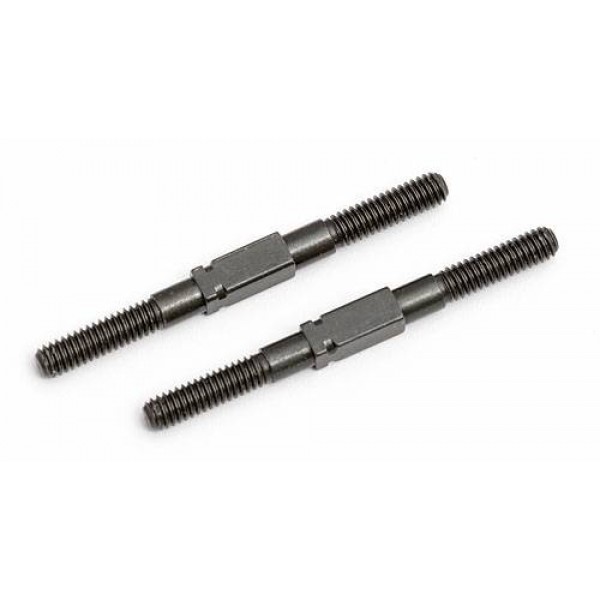 Team Associated Turnbuckles, M3x35mm/1.375in, Steel, Black (2)