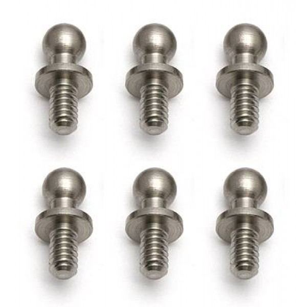 Team Associated TC4 Ballstuds, .20in, Silver (6)