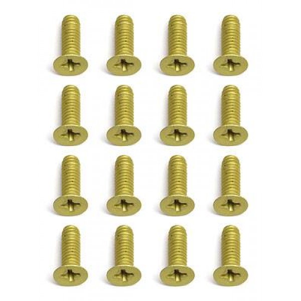 6280 Aluminum Flat Head Screws 8-32x1/2 (16)