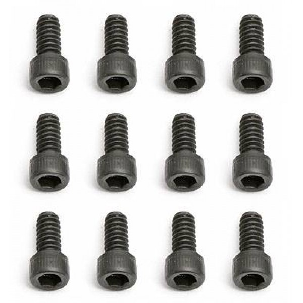 Team Associated Screws, 4-40x1/4in (SHCS), Steel (12)
