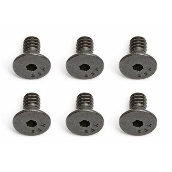 Team Associated Screws, 4-40x1/4in (FHCS) (6)