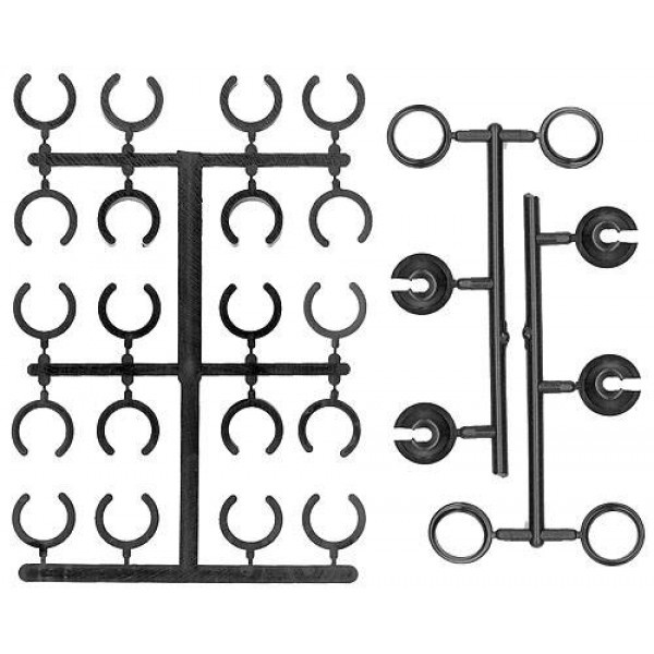 Team Associated Preload Spacers, Collars, Cups
