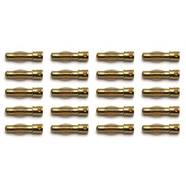 Team Associated 4.0mm Connectors (10 Male) (10)