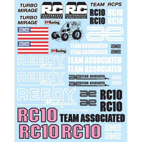 RC10WC Decal Sheet