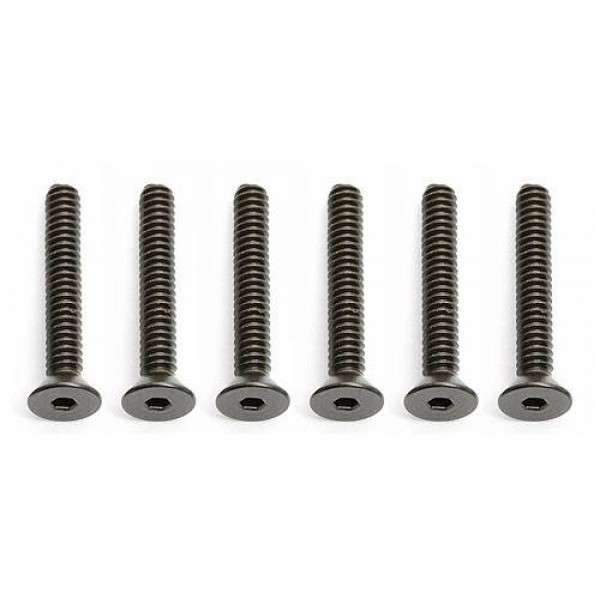 Team Associated Screws, 4-40x3/4in (FHCS) (6)