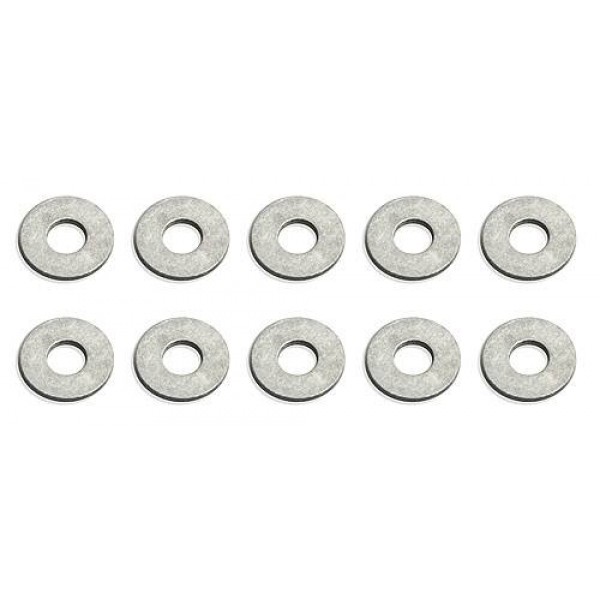 Team Associated Aluminum Washers, #4, (10)