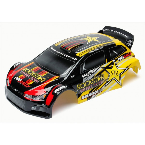 ProRally Rockstar body, black/yellow