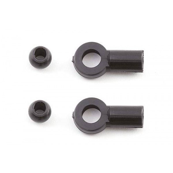 Team Associated T2 Shock Rod Ends with Plastic Pivot Balls (2)