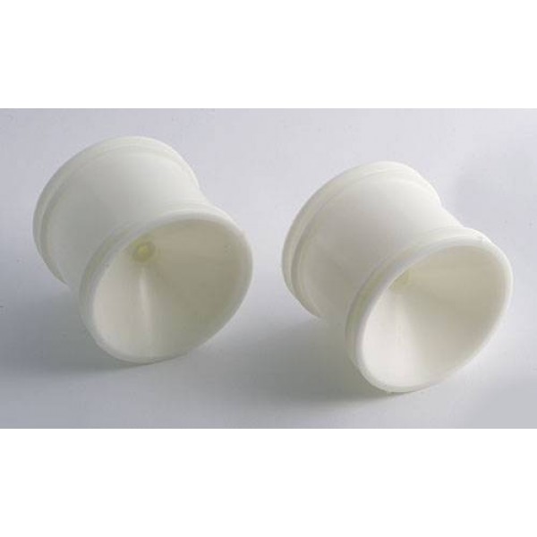 Team Associated T3/GT Rear Wheels, one piece, lightweight, White (2)