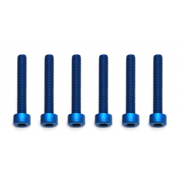 FT Screws, Blue Aluminum 3x20 mm SHCS
