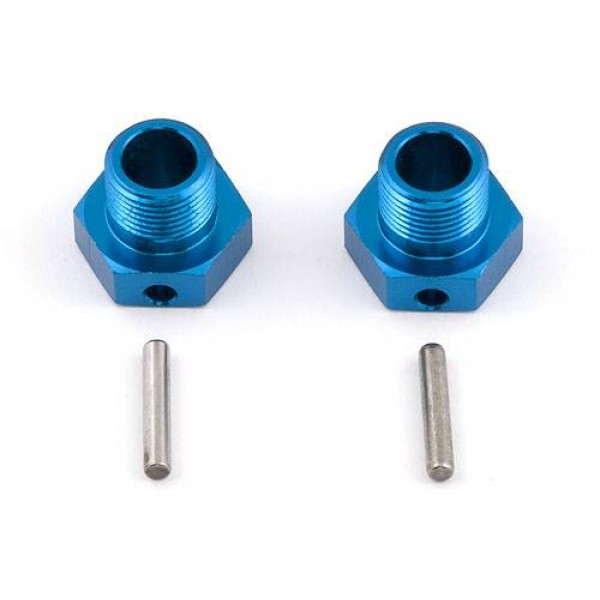 Team Associated Aluminum Factory Team RC8 Wheel Hexes, (2)