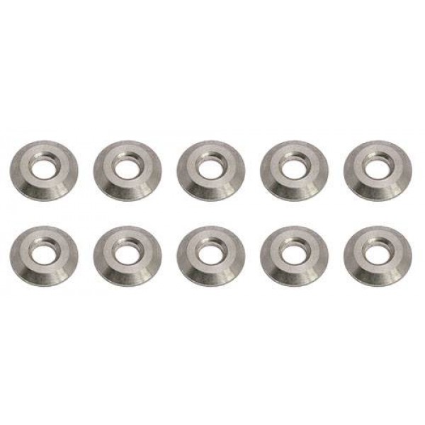 Team Associated Cone Washers, Silver (10)