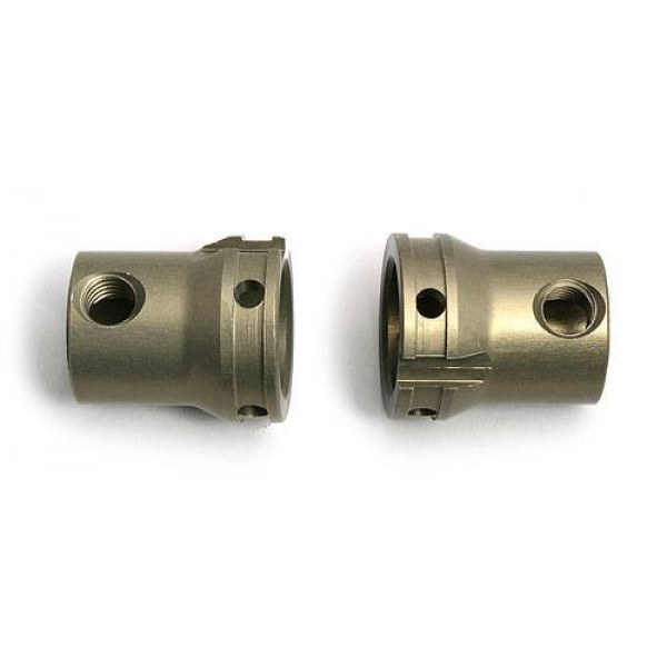Team Associated Aluminum Factory Team Gearbox Input Cups, Silver (2)