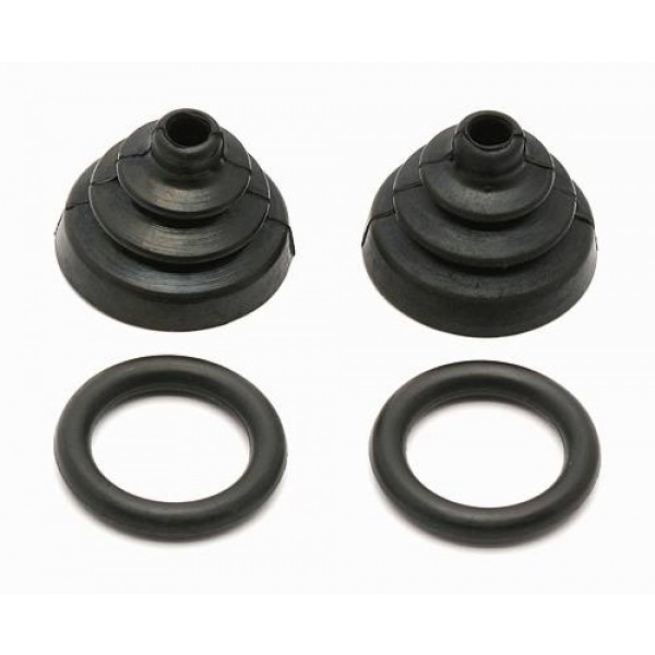 Team Associated Pin Retainer O-rings and Boots, Black (2)