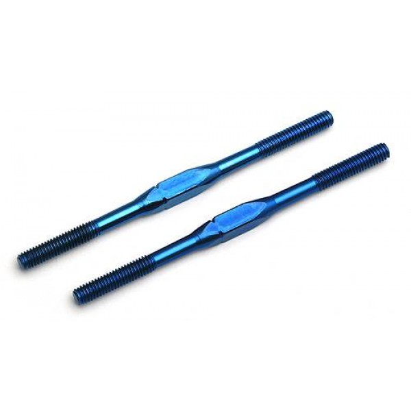 Team Associated Factory Team Ti Heavy-duty Turnbuckles, 65mm, Blue (2)