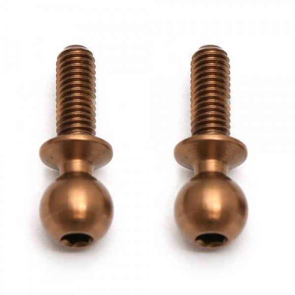 Team Associated Factory Team TiN Heavy-duty Ballstuds, 8mm (2)
