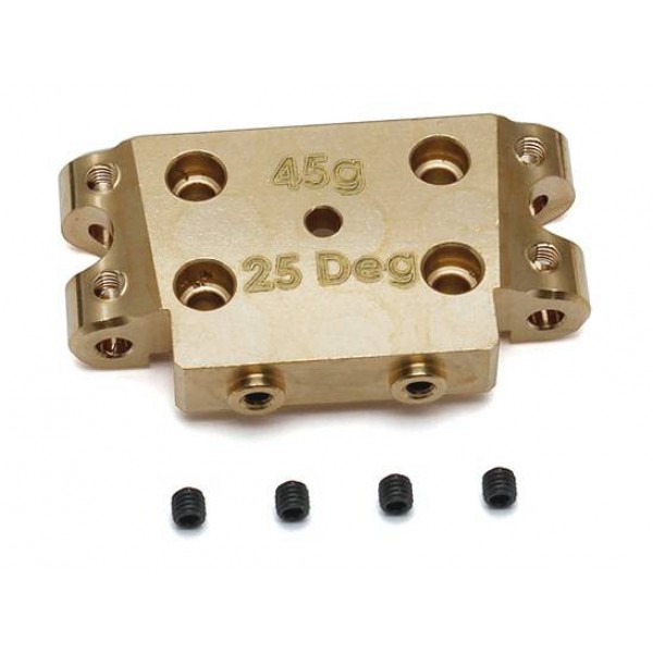 Team Associated Factory Team Brass Bulkhead, 25 deg
