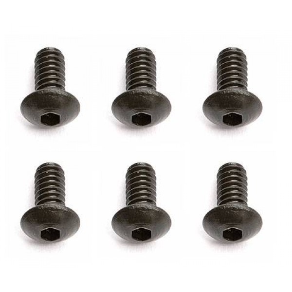 Team Associated Screws, 2-56x3/16in (BHCS) (6)