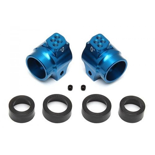 Team Associated Aluminum Factory Team Rear Hubs, Blue (2)