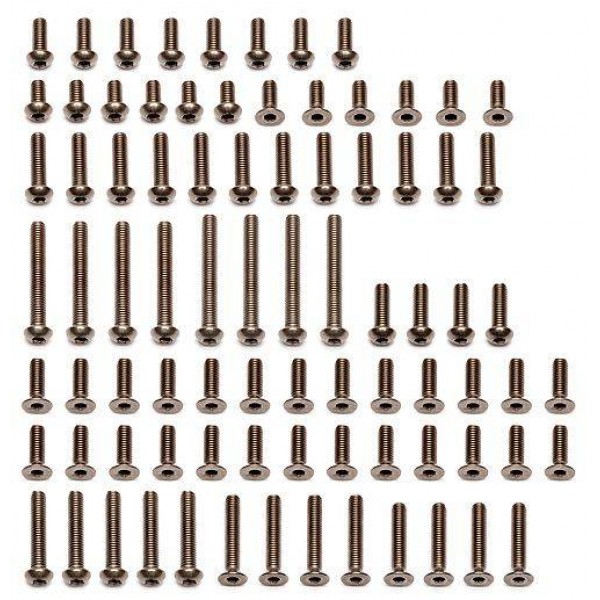 Team Associated B5M Titanium Screw Kit (83 pcs)