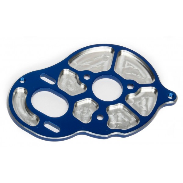 Team Associated Factory Team Front Motor Plate, 3 gear, Blue
