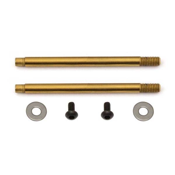 Team Associated B64D 3x23mm Shock Shaft V2, TiN (2)