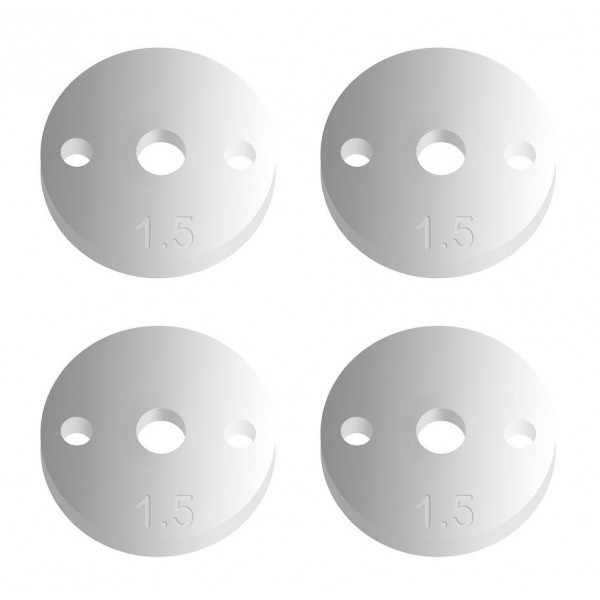 Team Associated Factory Team 12mm Pistons V2, 2x1.5mm, flat (4)