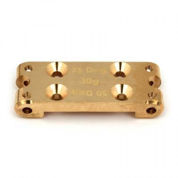 Team Associated B6 Factory Team Brass Bulkhead, 30g