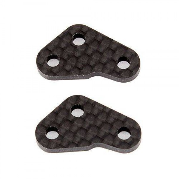 Team Associated Factory Team B64 Steering Arms V2, graphite (2)