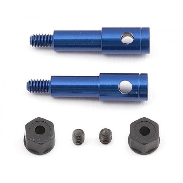 9623 FT Inline Axle Blue Alum RC10B4