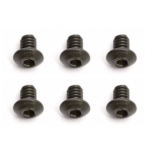 Team Associated Screws, 2-56x1/8in (BHCS) (6)