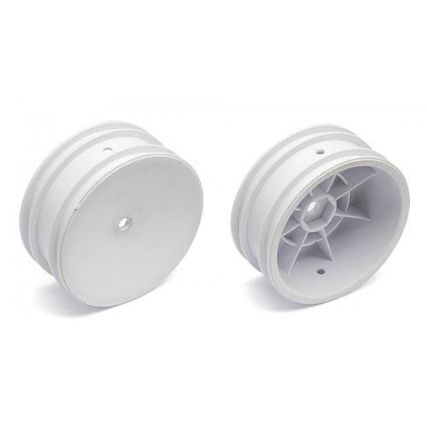 Team Associated Buggy Front Hex Wheels, 2.2" 12mm, white (2)