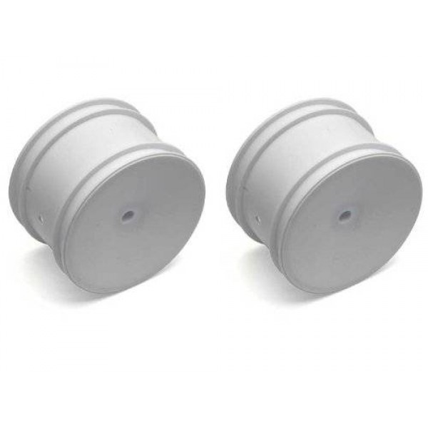 Team Associated Buggy Rear Hex Wheels, 2.2" 12mm, white (2)