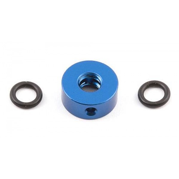 Team Associated Aluminum Slipper Nut, with O-Rings, Blue (3)