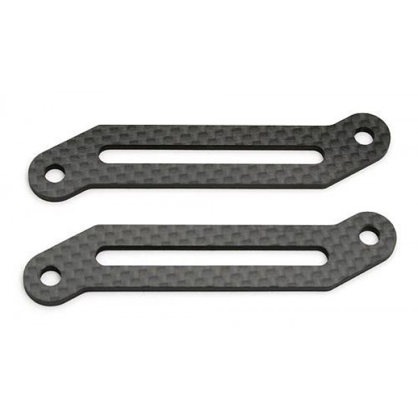 Team Associated Factory Team Carbon Battery Straps (B44) (2)