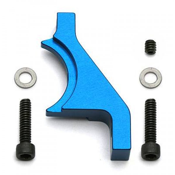 Team Associated Aluminum B44 Factory Team Motor Mount Clamp, Blue