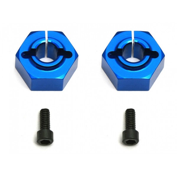Team Associated Factory Team 12mm Alum. Clamping Wheel Hexes, Buggy Rear (2)