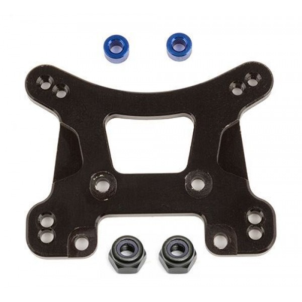 Team Associated FT 1/14 Front Shock Tower, Black Aluminum