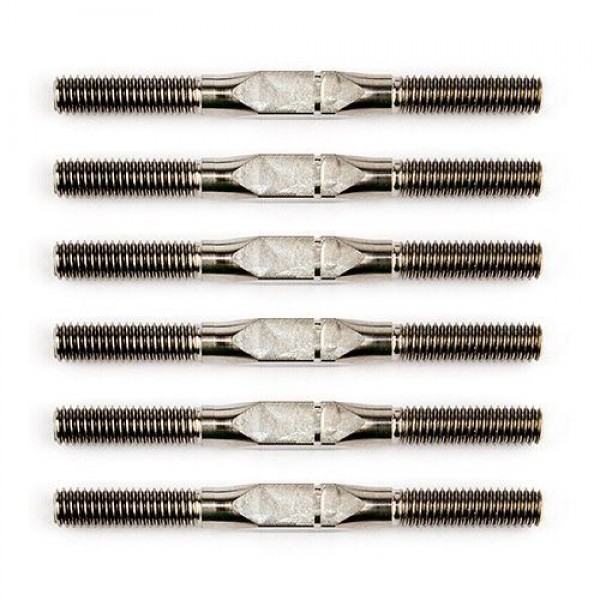 Team Associated FT 1:14 Titanium Turnbuckle Set, silver, 35 mm/1.37 in