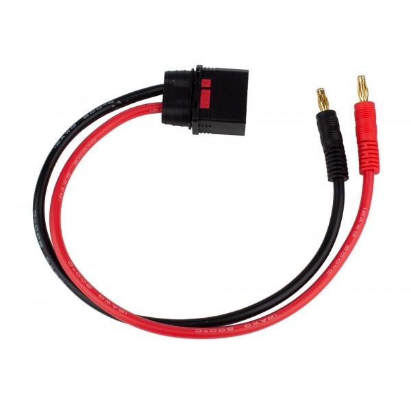 Team Associated QS8 350mm Charge Lead, 4mm