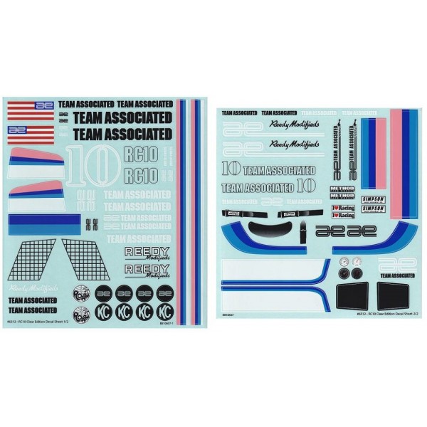 RC10CC Decal Sheets